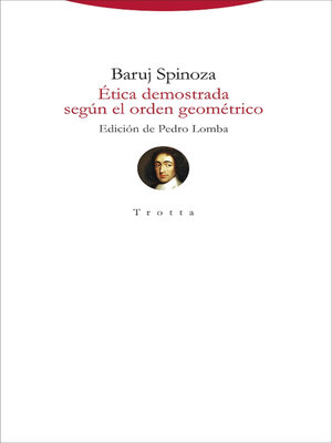 cover image of Ética demostrada según el orden geométrico